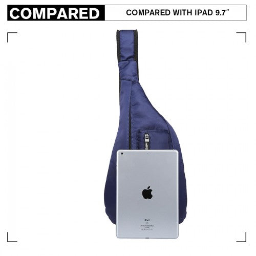 Miss Lulu Casual Single Strap Sling Backpack - Navy