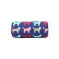 Miss Lulu Canvas Pencil Case Dog Navy