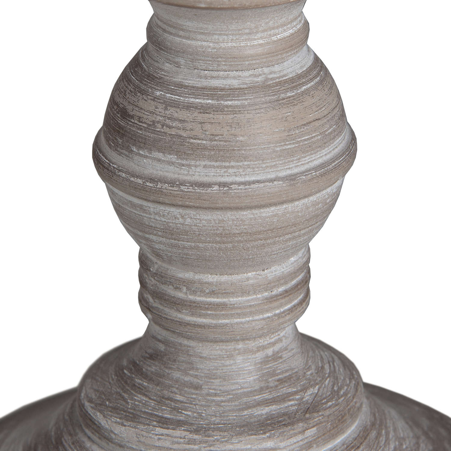 Pella Table Lamp – Rustic Washed Wood Base & Linen Shade