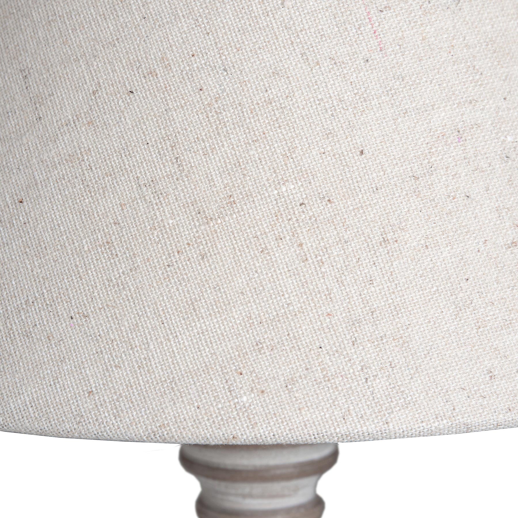 Pella Table Lamp – Rustic Washed Wood Base & Linen Shade