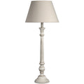 Leptis Magna Grey-Washed Wooden Table Lamp – Rustic