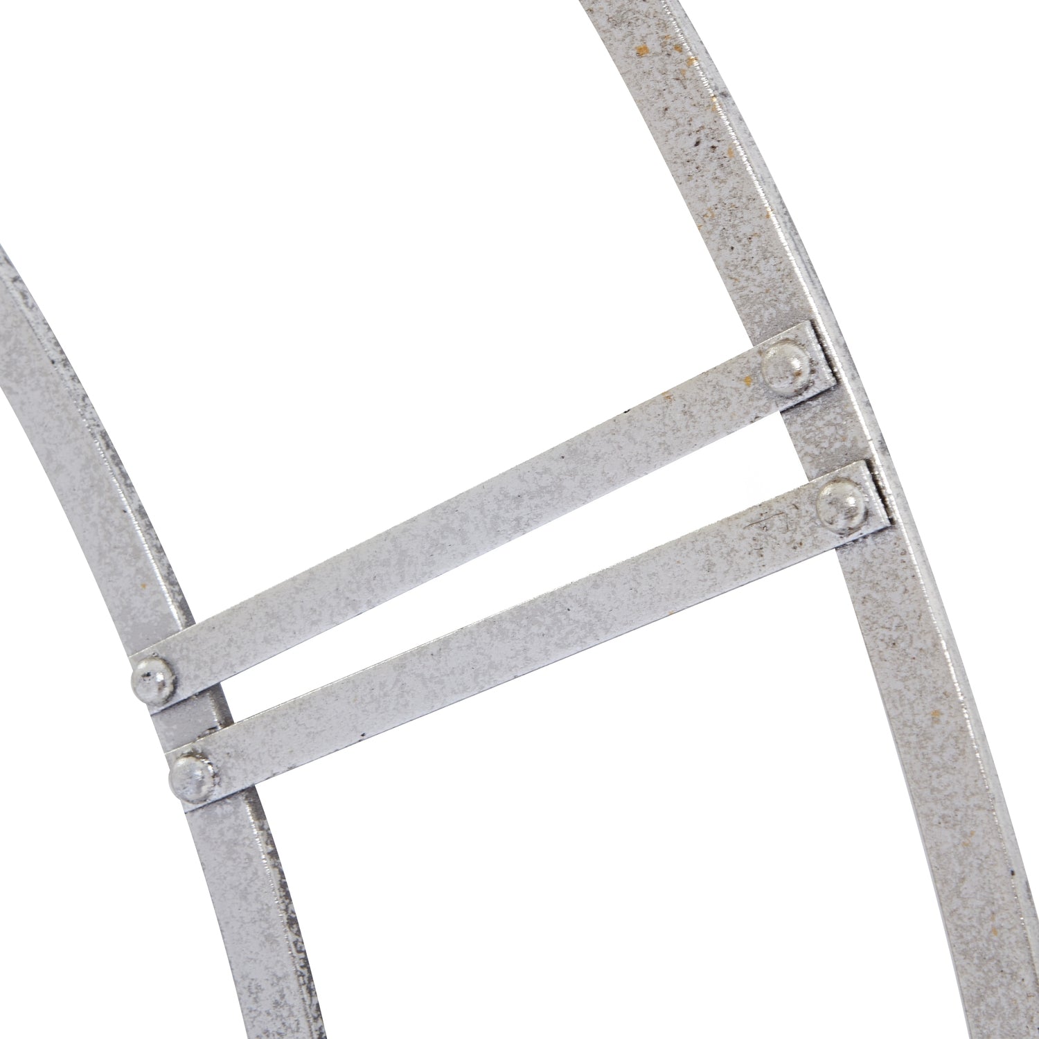 Handcrafted Large Silver Foil Skeleton Wall Clock 102cm Contemporary