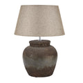 Castello Aged Stone Ceramic Table Lamp – Hand-Finished Textured Lighting