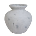 Darcy Antique White Vase – Greek-Inspired Sculptural Vase