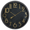 Soho Brass And Black Large Clock REtro Styling Handcrafted