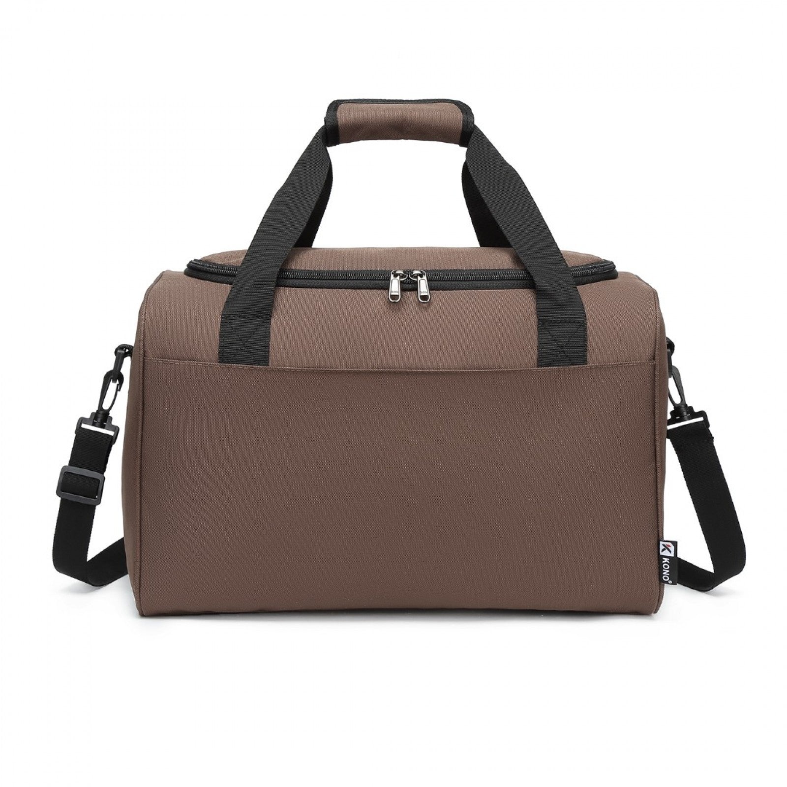 Kono Structured Travel Duffle Bag - Brown