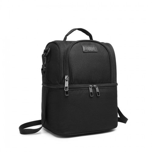 KONO INSULATED COOL BAG FAMILY LUNCH BOX - BLACK