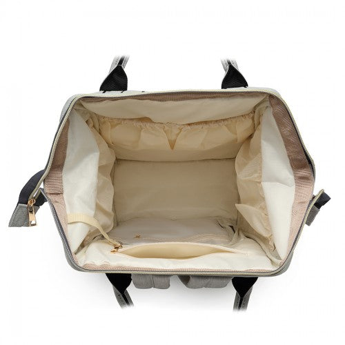 MISS LULU MULTI FUNCTION BABY DIAPER CHANGING BACKPACK - BLACK