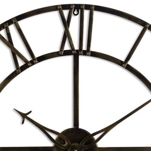 Antique Brass Skeleton Clock 80cm