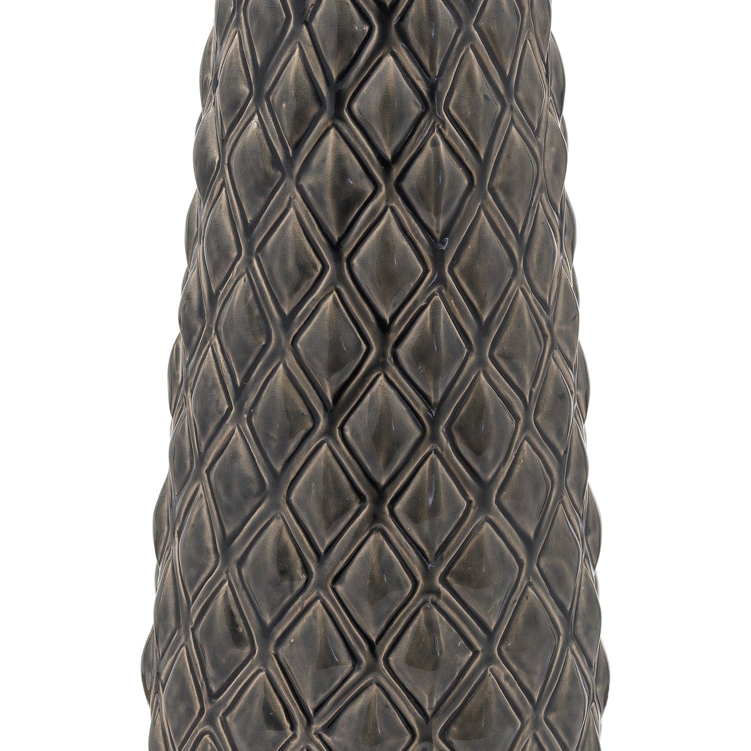 Seville Collection Large Alpine Vase – Textured Ceramic Floor Vase