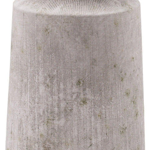 Bloomville Urn Stone Vase - Ceramic Contemporary Natural Textured Decorative Vessel