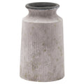 Bloomville Urn Stone Vase - Ceramic Contemporary Natural Textured Decorative Vessel