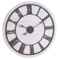 Rustic Wooden Clock With Aged Numerals And Hands 68cm