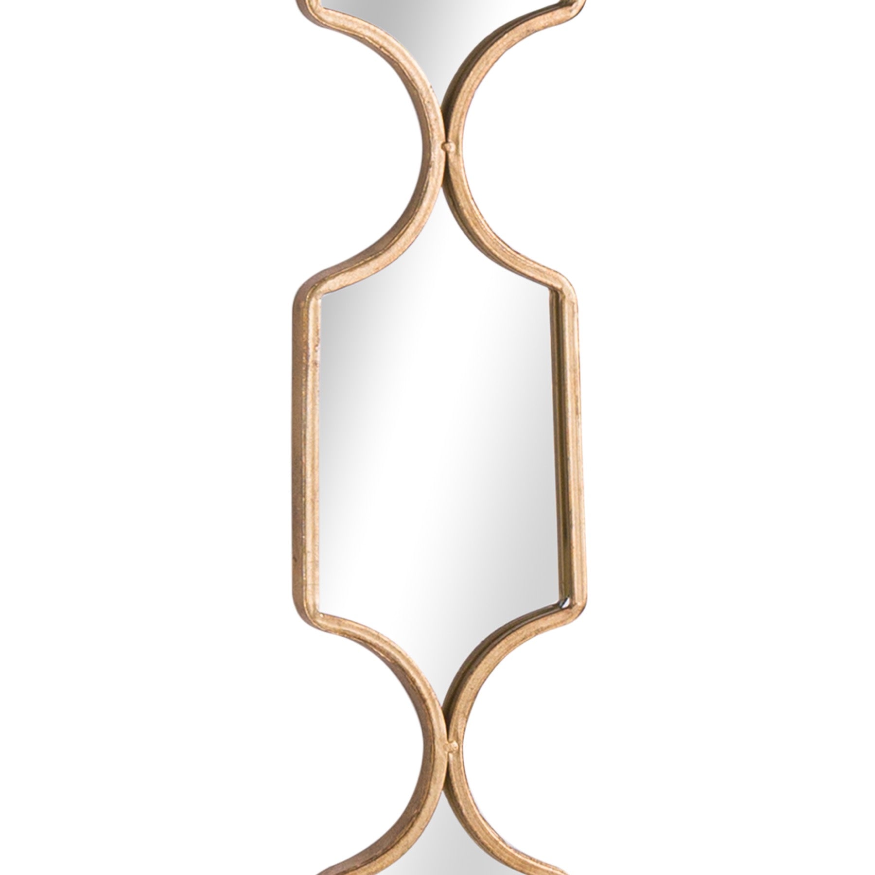 Square Decorative Hanging Collage Mirror In Gold Sleek design 145cm