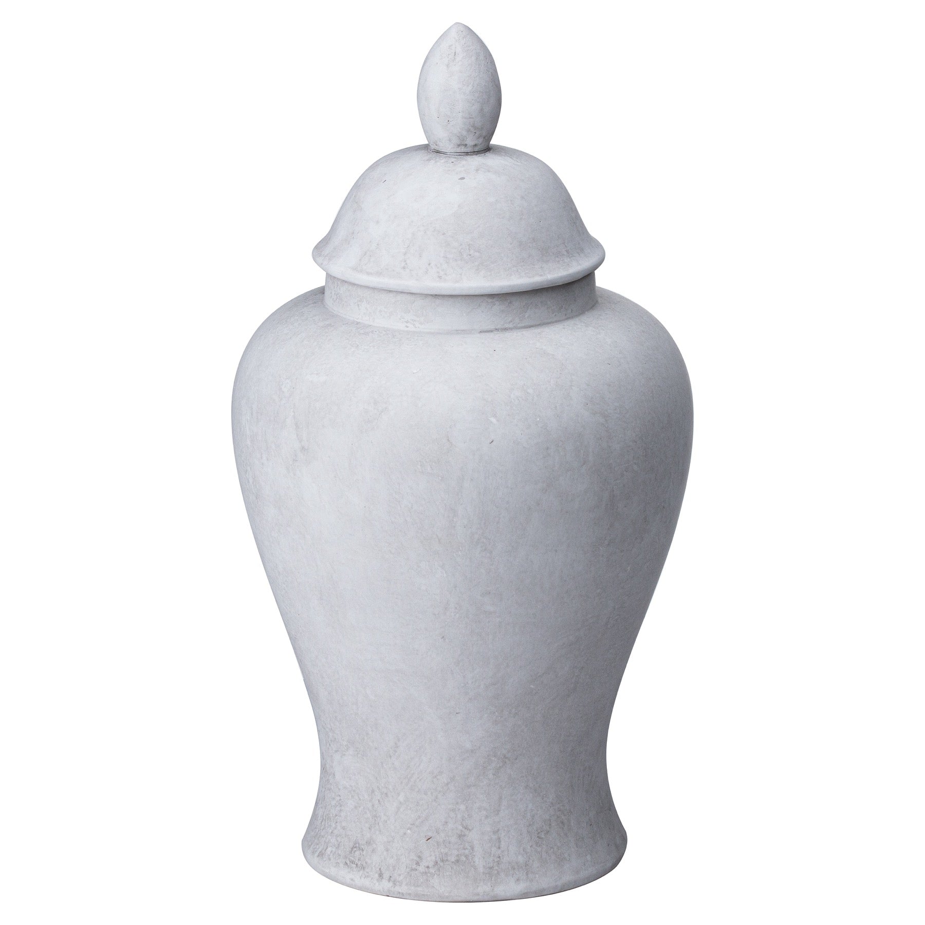 Darcy Large Stone Ginger Jar – Handcrafted Ceramic Vase 32cm