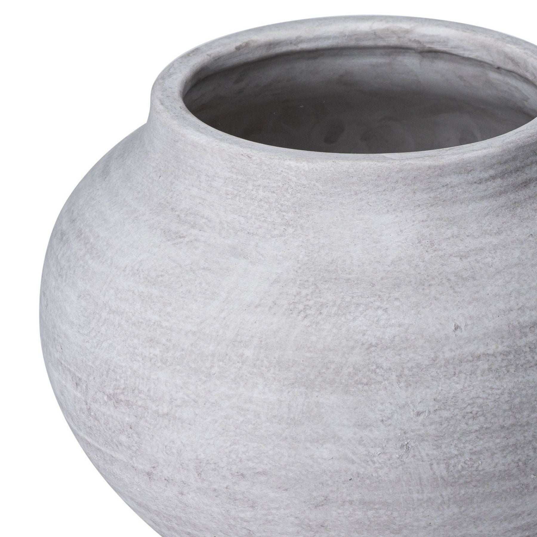 Stoneware Ceramic Planter – Natural Textured Finish Vase