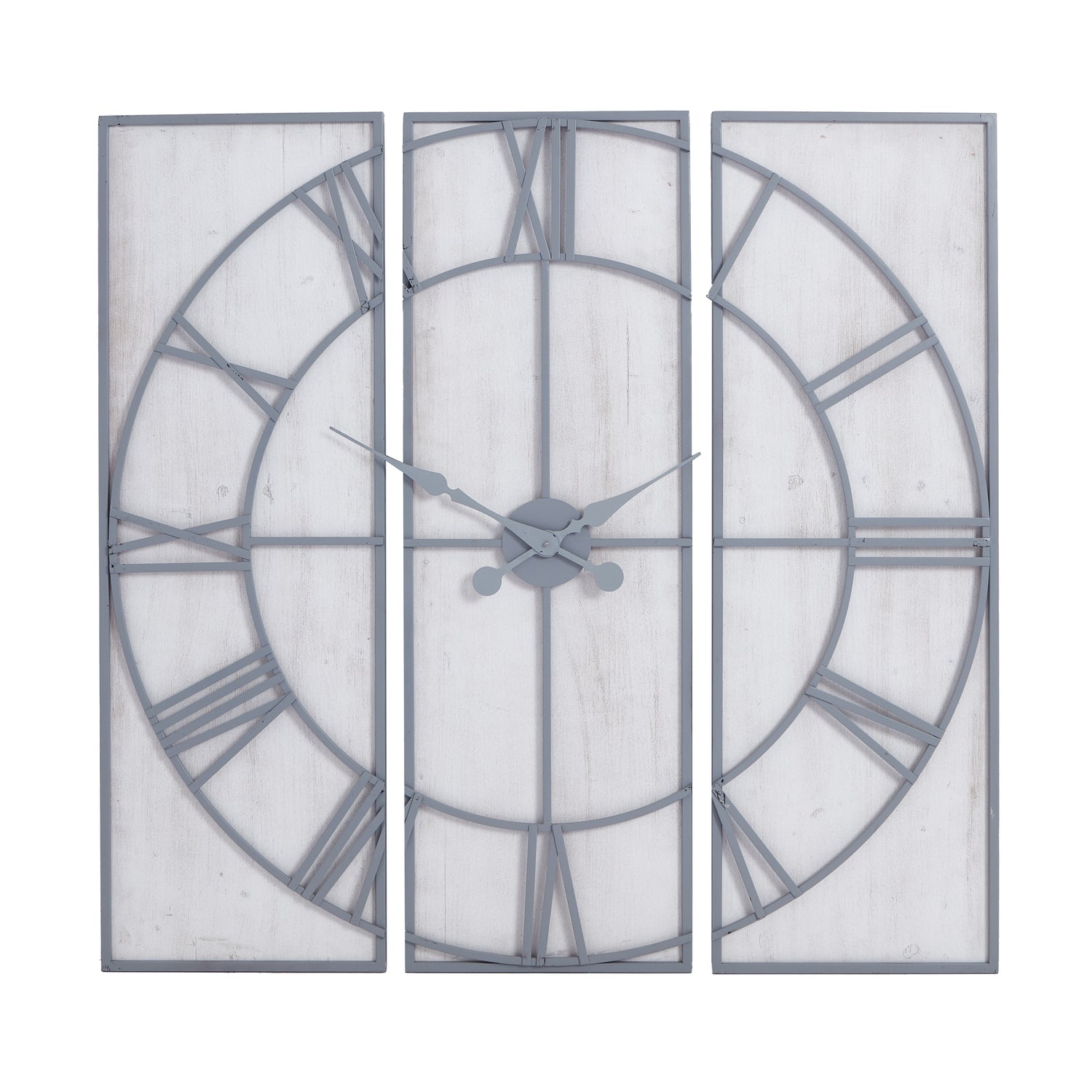 Handcrafted Contemporary  Roza Panelled Wall Clock