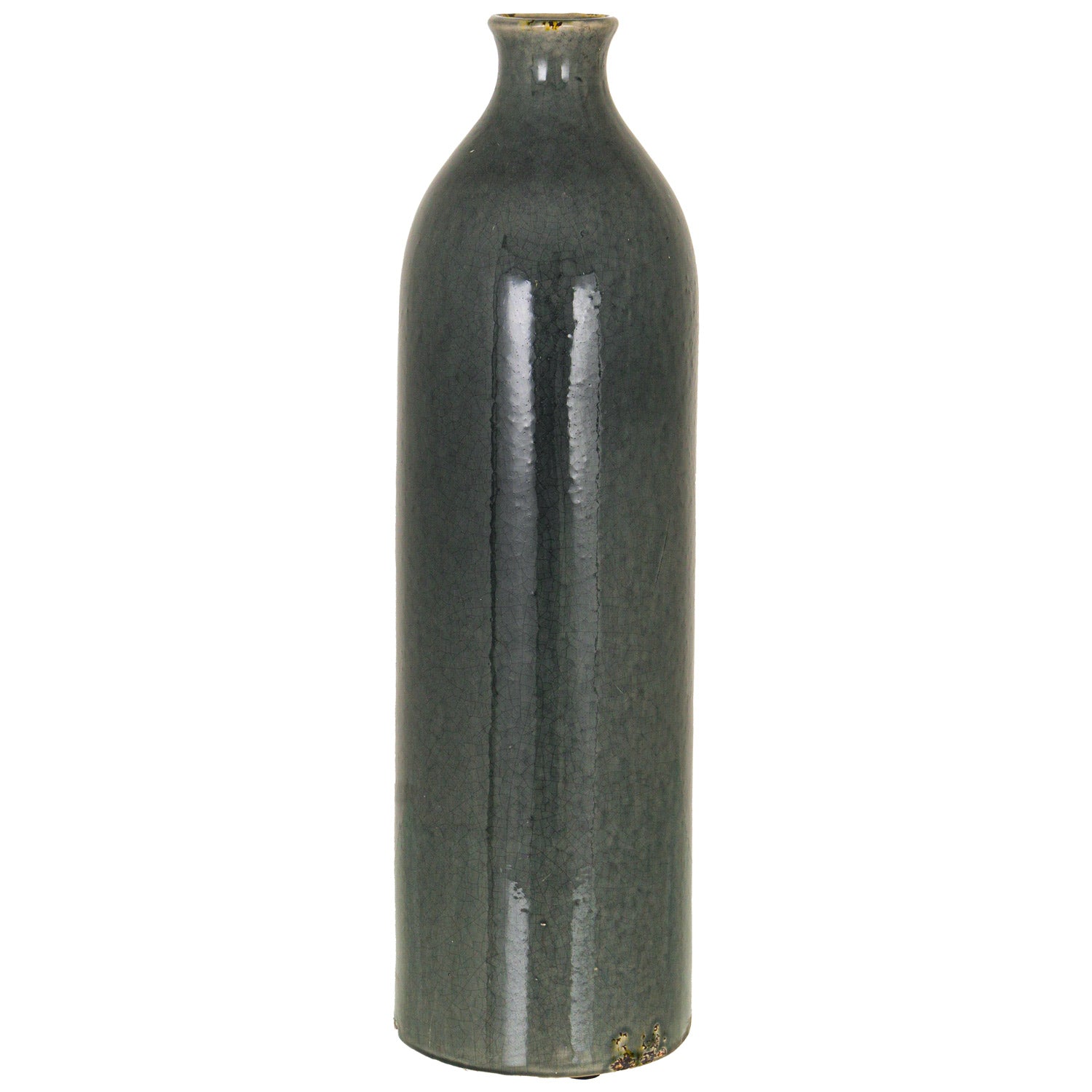 Garda Grey Glazed Raine Vase – Tall Artisanal Ceramic Vessel (57cm)