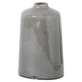 Weathered Grey Ceramic Statement Vase - Distressed Scandinavian Rustic Decor