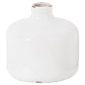 Grey Crackle Glazed Ceramic Vase – Artisanal Distressed Vessel (29cm)