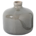 Garda Grey Glazed Eve Vase - Glazed Ceramic Decorative Centerpiece