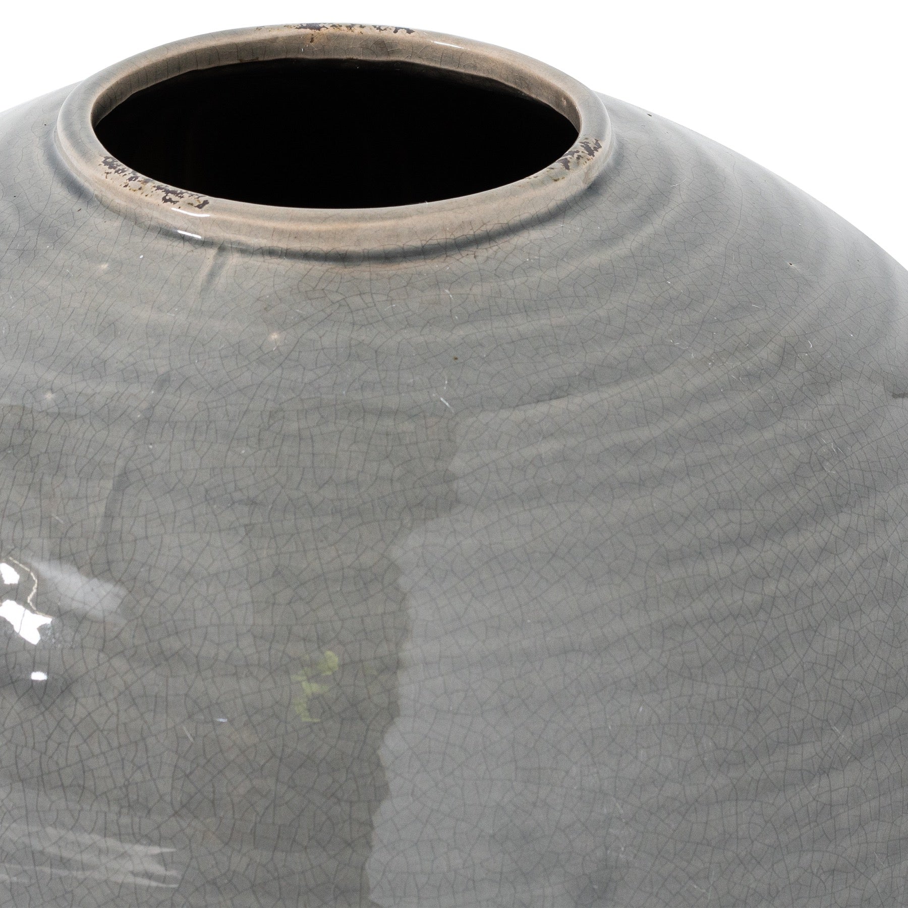 Garda Grey Glazed Regola Vase - Garda Grey Glazed Regola Vase
