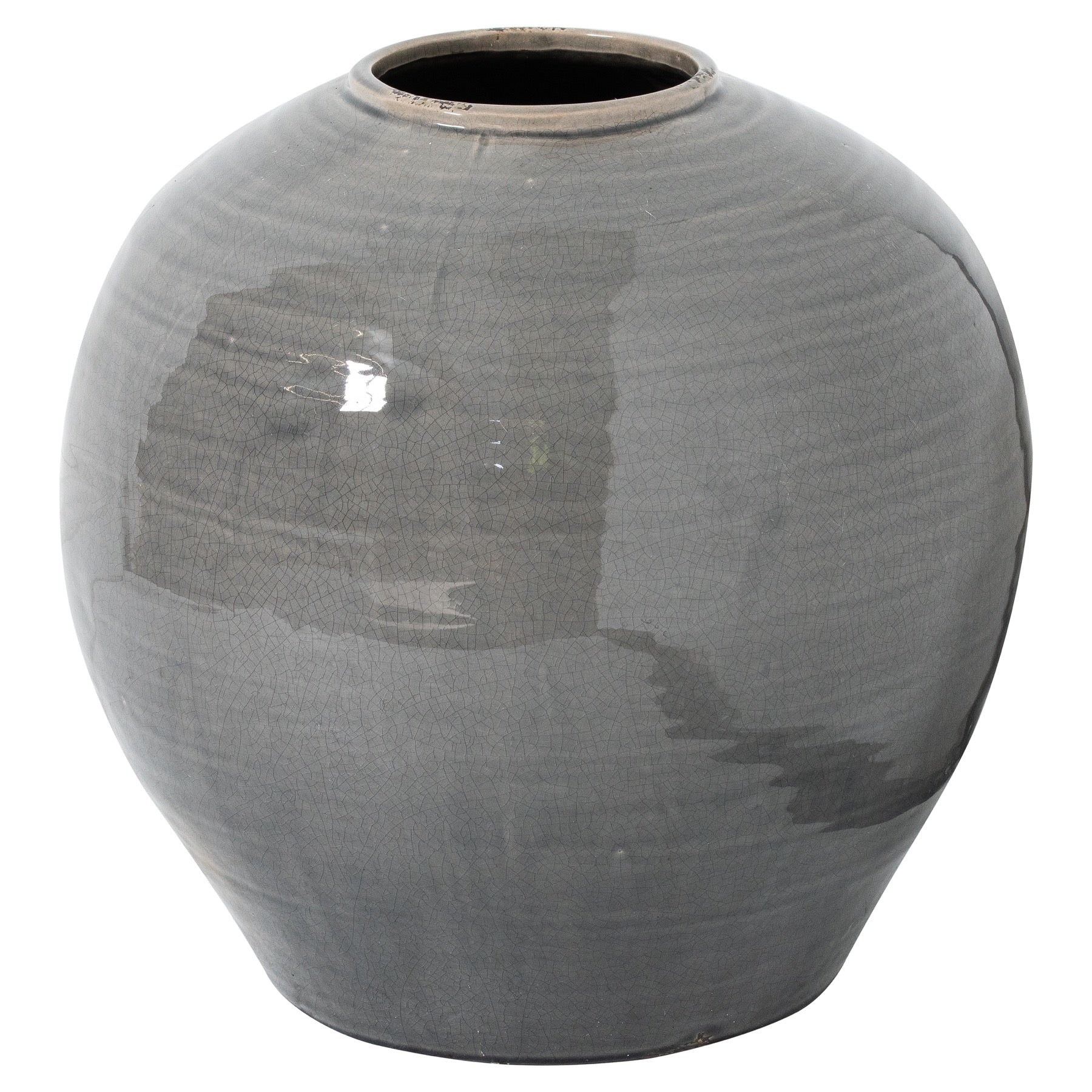 Garda Grey Glazed Regola Vase - Garda Grey Glazed Regola Vase