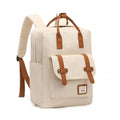 Kono Casual Daypack Lightweight Backpack Travel Bag - Beige And Brown