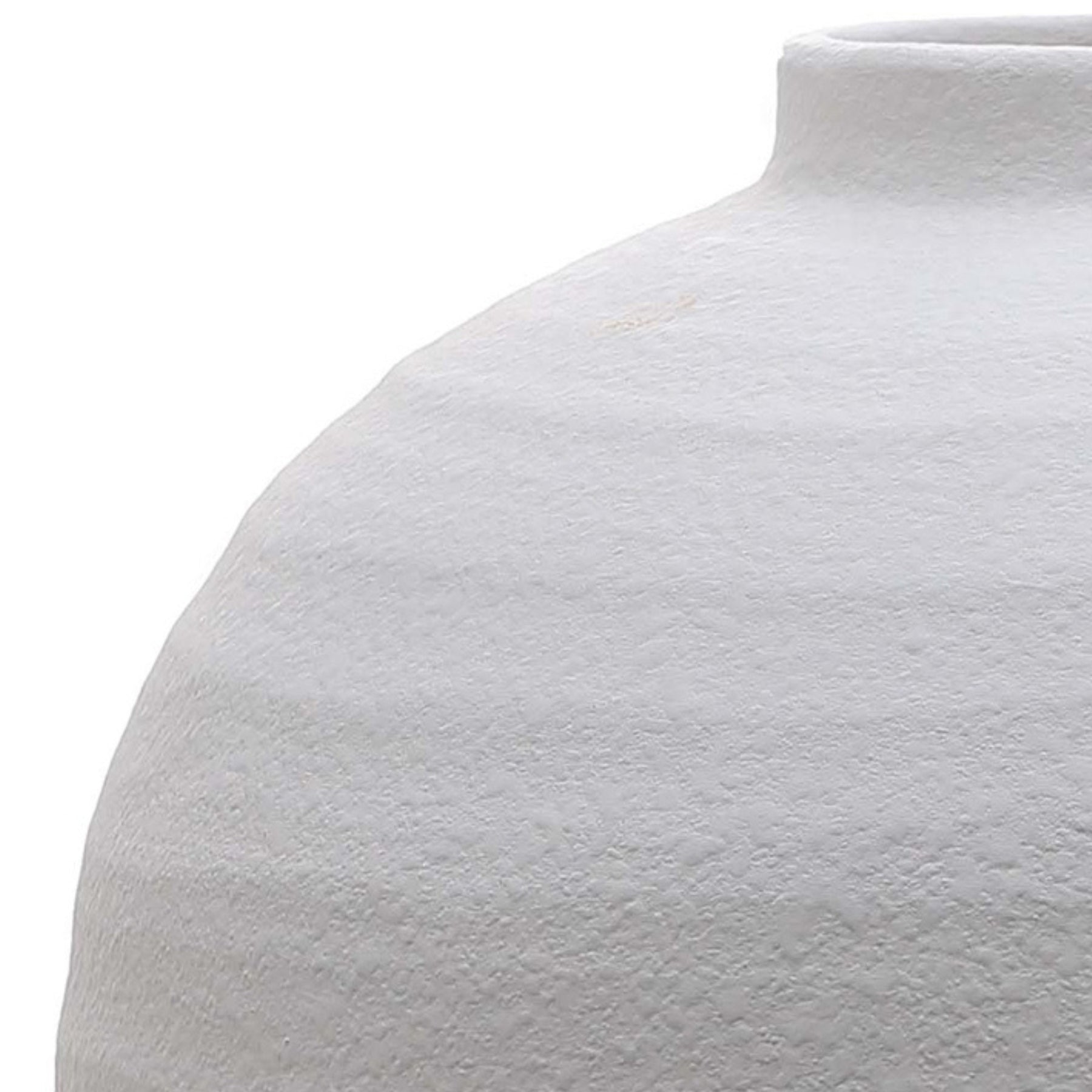 Tiber Matt White Ceramic Vase - Handmade Statement piece
