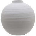 Tiber Matt White Ceramic Vase - Handmade Statement piece