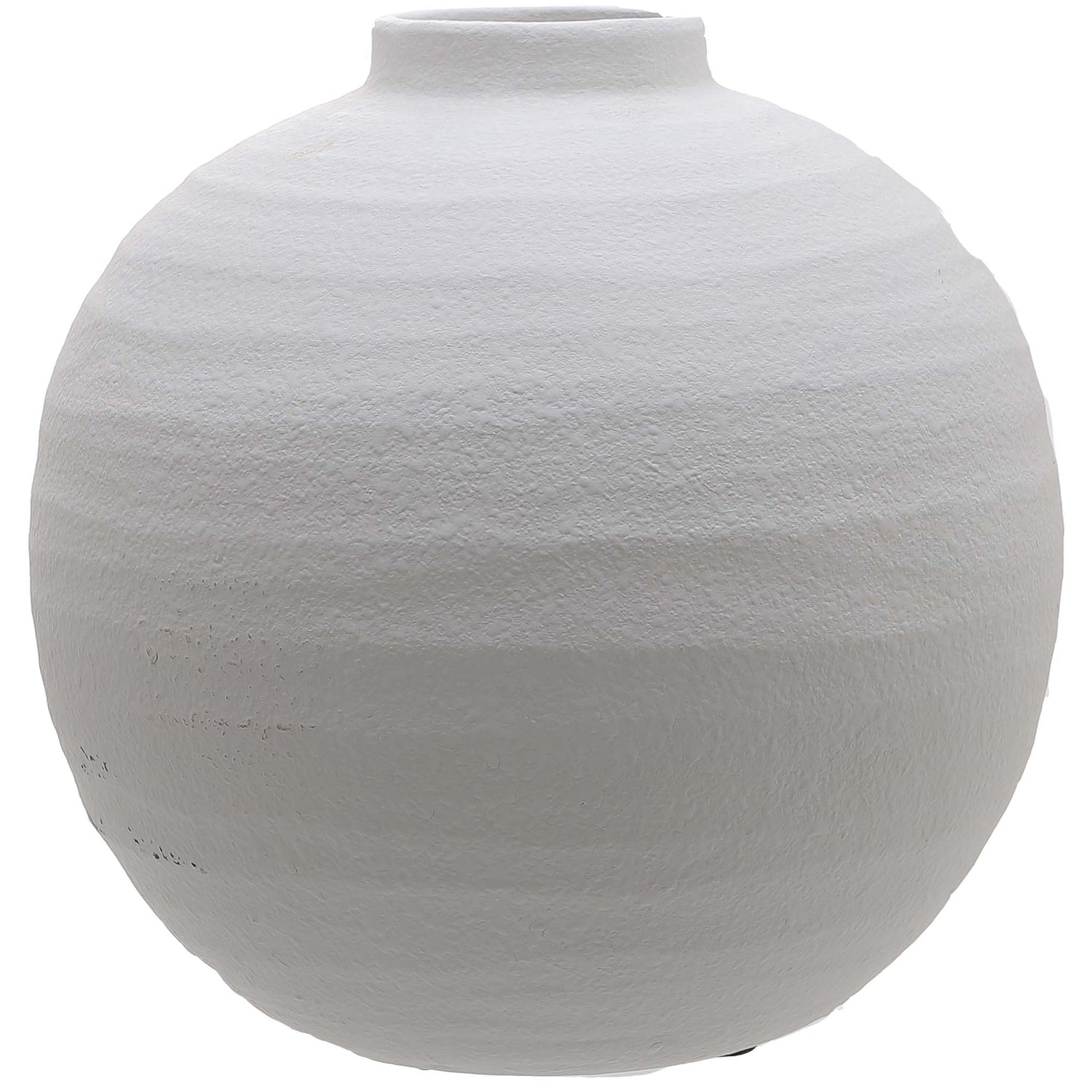 Tiber Matt White Ceramic Vase - Handmade Statement piece