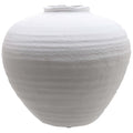 Regola Large Matt White Ceramic Vase – Contemporary Coastal Centerpiece