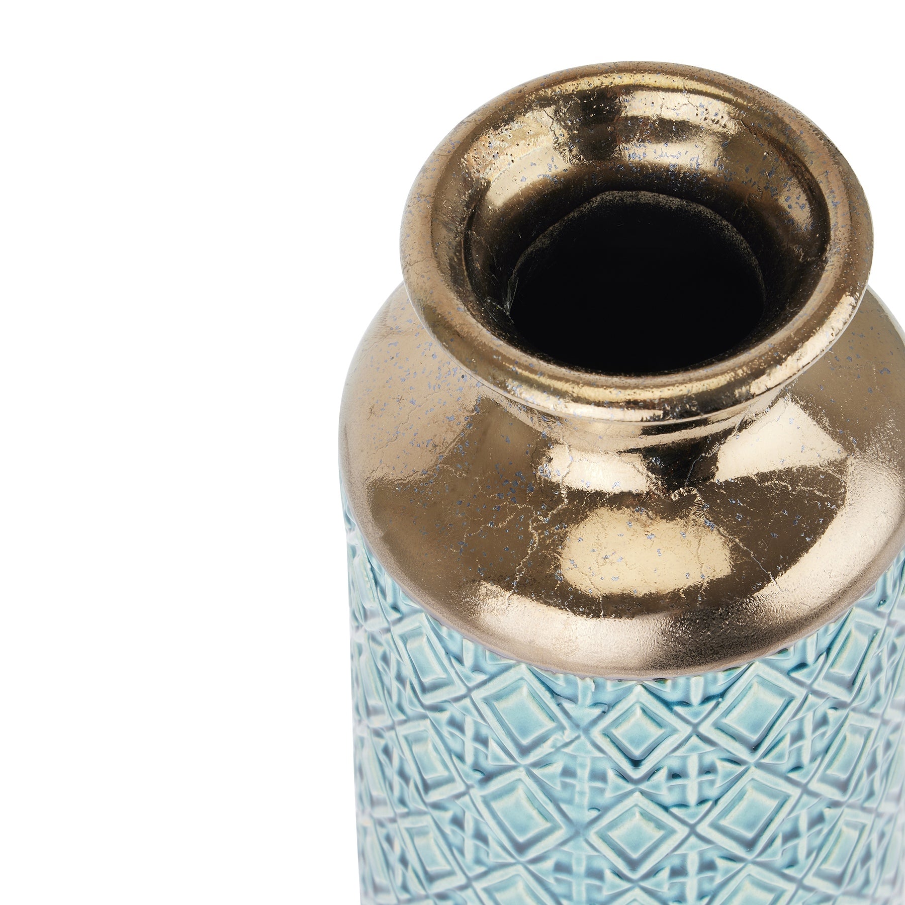 Seville Collection Paragon Fluted Vase – Rhythmic Vertical Ceramic (37cm)