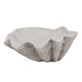 Ceramic Shell Bowl – Coastal Decor Centerpiece, Watertight Display Bowl, Luxury Beach House Ornament