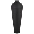 Matt Black Large Hammered Vase – Textured Contemporary Statement Piece
