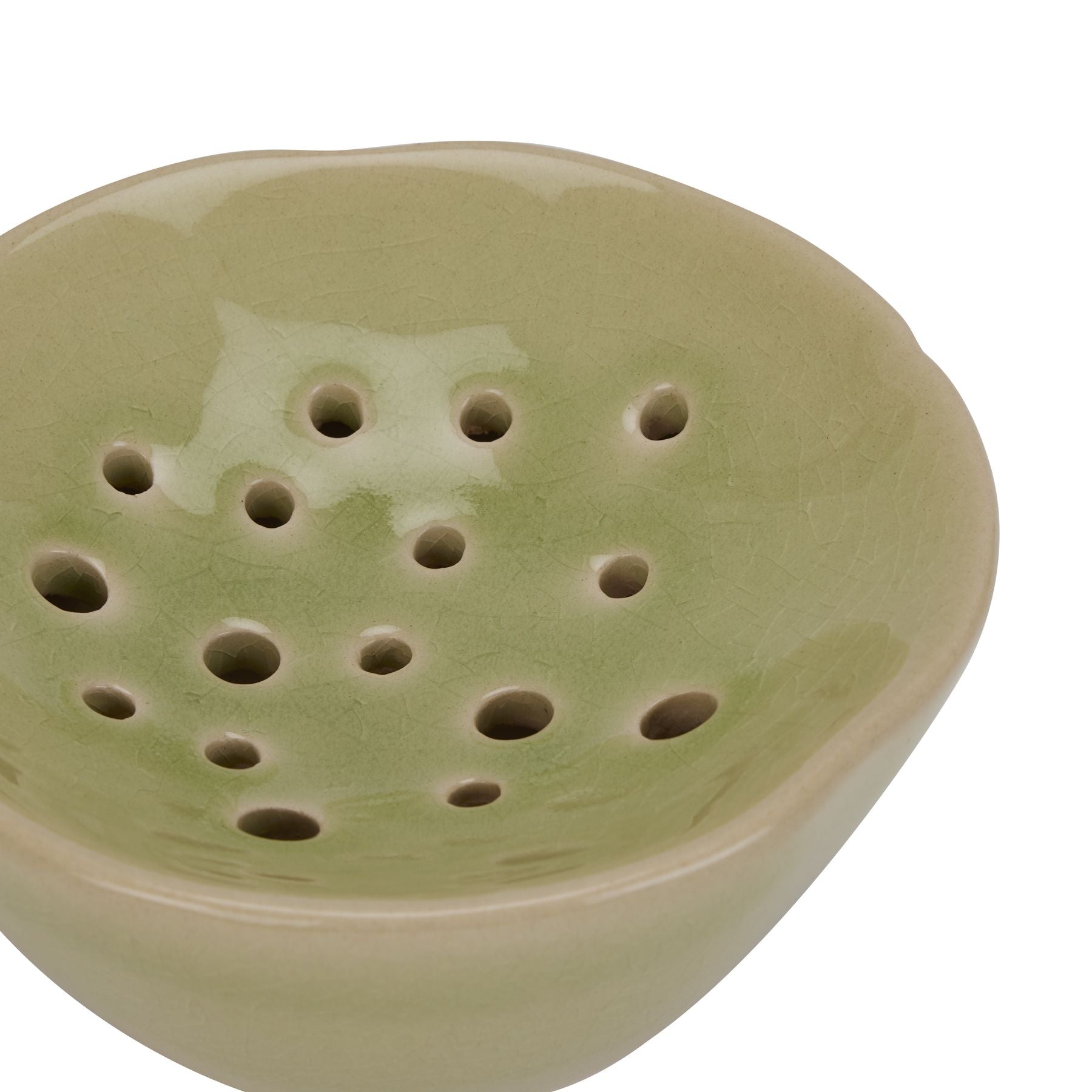 Light Green Ceramic Flower Frog – Modern Floral Arrangement Base