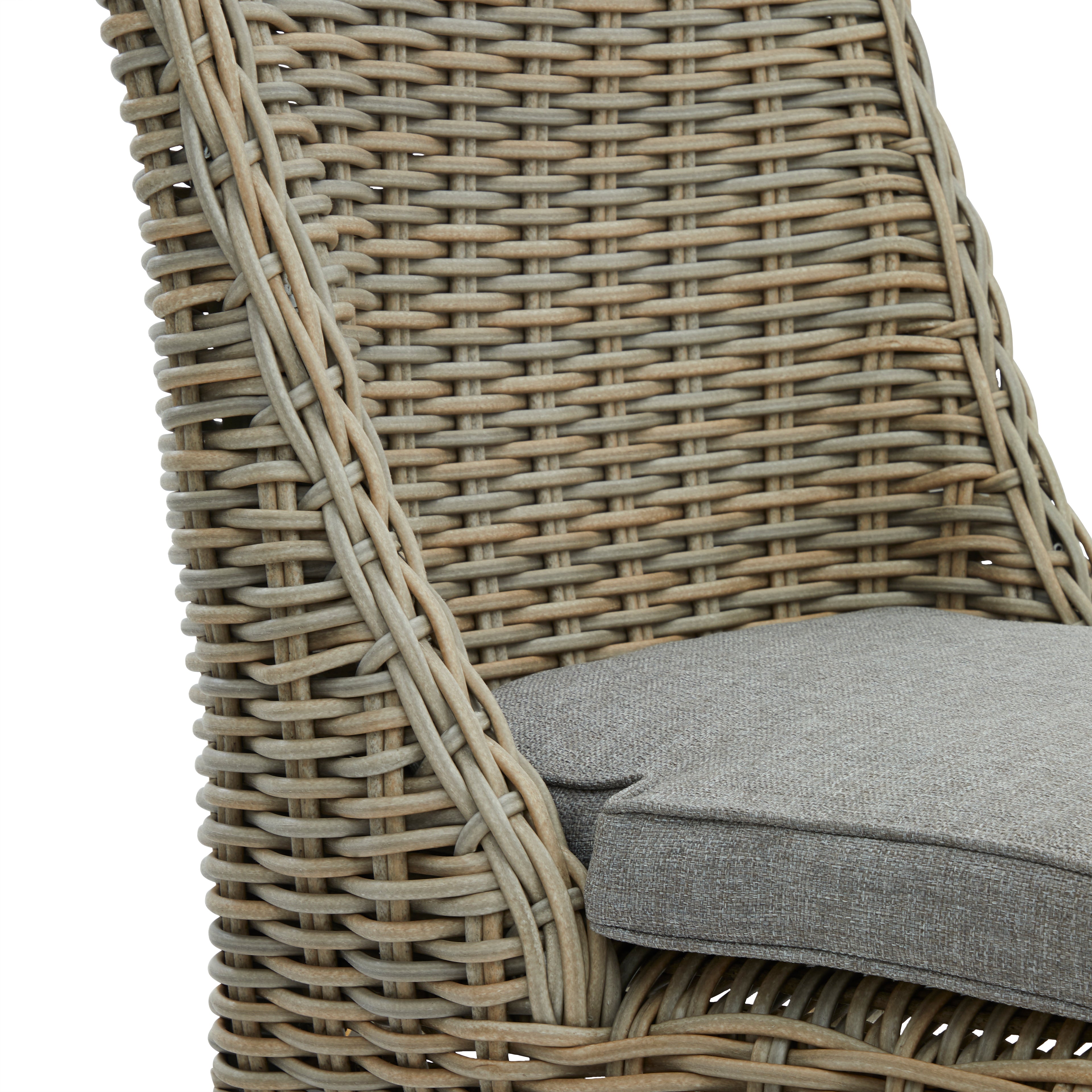 Amalfi Outdoor Wicker Dining Chair – Weather-Resistant HDPE & Quick-Dry Cushion