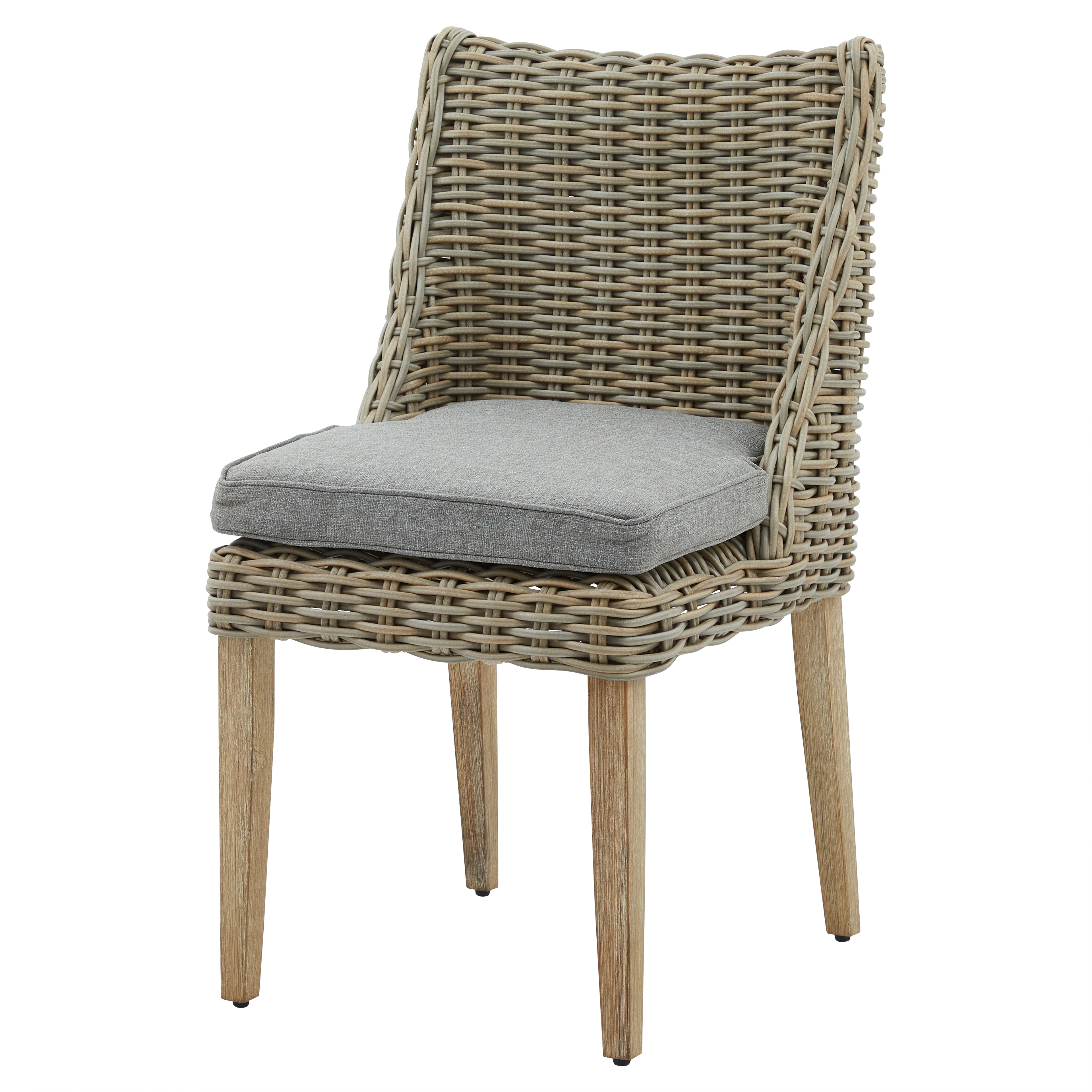 Amalfi Outdoor Wicker Dining Chair – Weather-Resistant HDPE & Quick-Dry Cushion