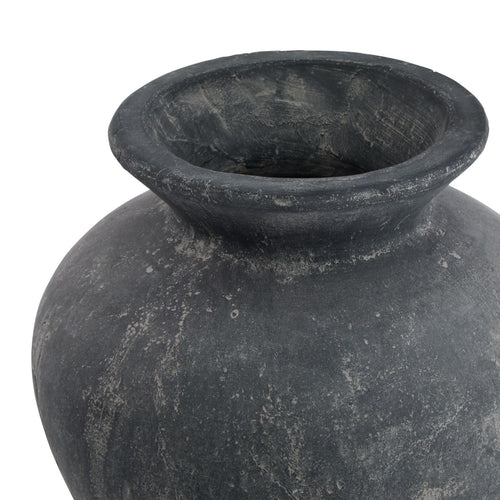 Amalfi Grey Contemporary Vase – Modern Decorative Centrepiece for Timeless Interiors