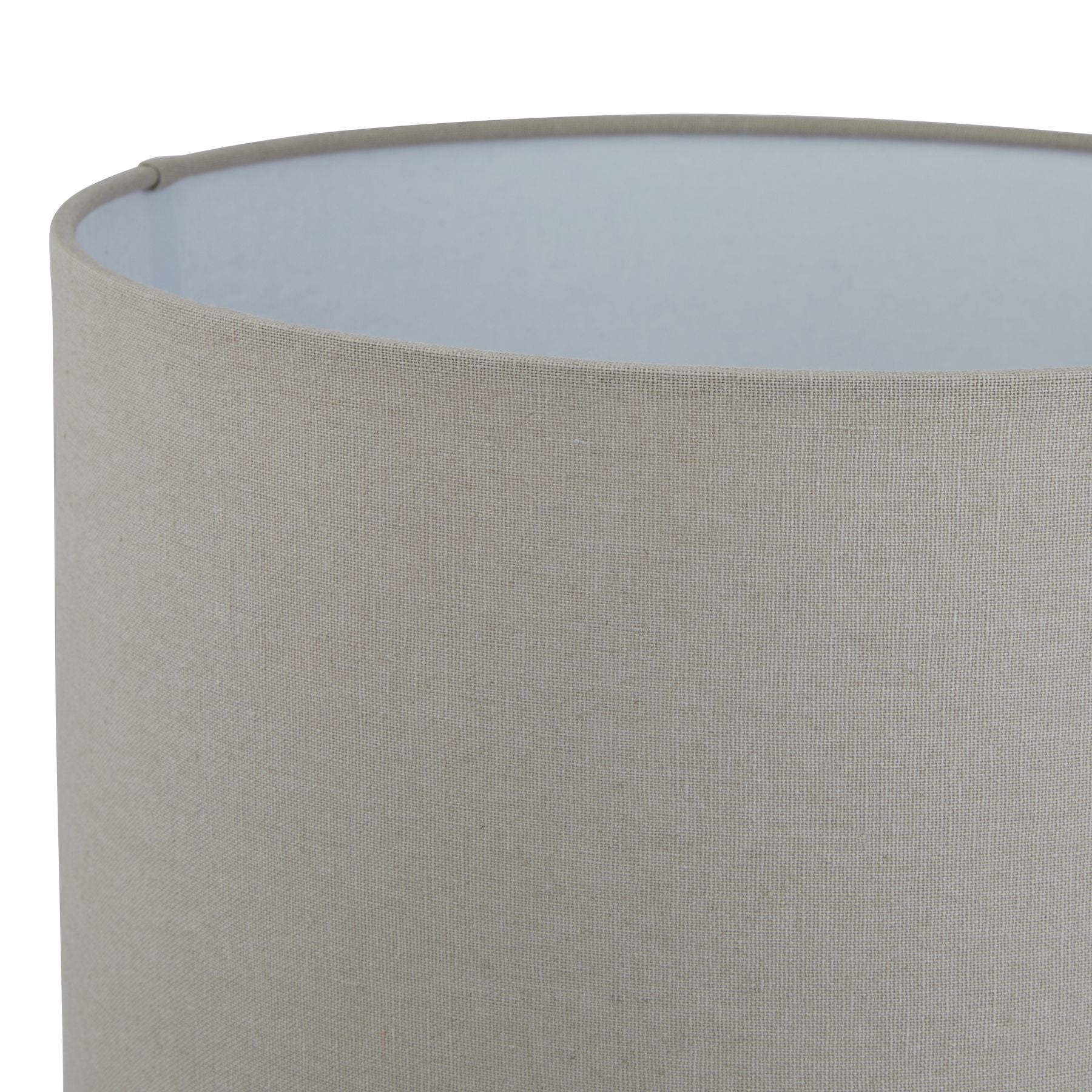 Siena Brown Table Lamp with Linen Shade – Rustic Ceramic Lighting Accent