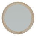 Washed Wood Round Framed Large Mirror - high quality decorative mirror