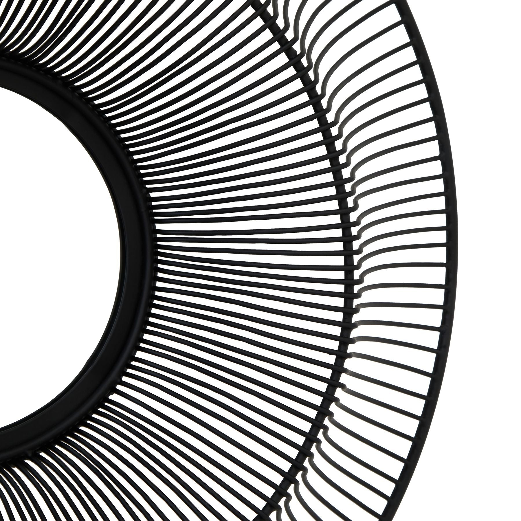 Chico Black Wire Mirror 61cm Modern architectural statement