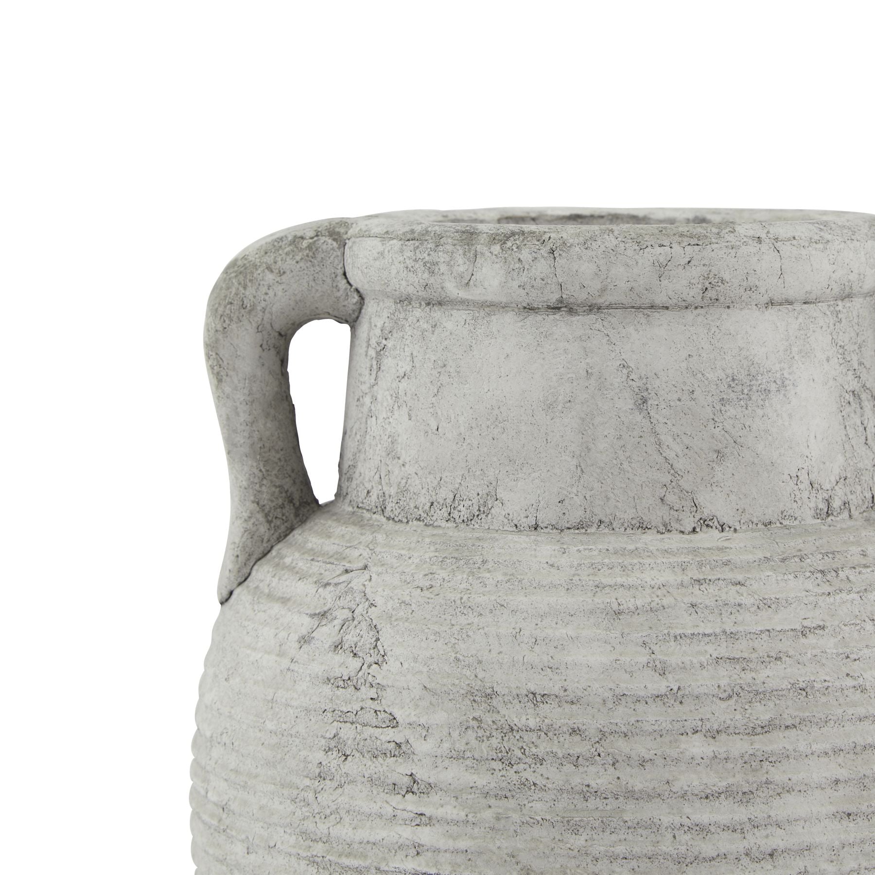 Athena Stone Amphora Pot – Weathered Grey Mediterranean Vessel