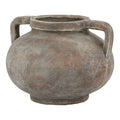 Siena Brown Pelike Pot – Mediterranean Terracotta Decorative Vessel