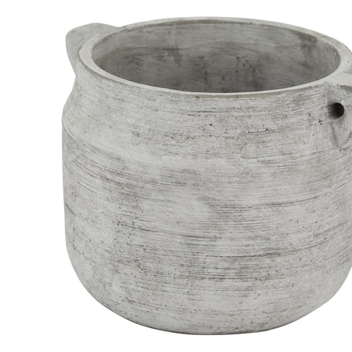 Athena Stone Hydria Pot Vessel – Classical Mediterranean Stone-Finish Centrepiece