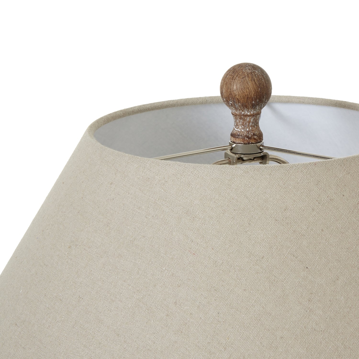 Saturn Table Lamp with Linen Shade – Elegant Contemporary Lighting