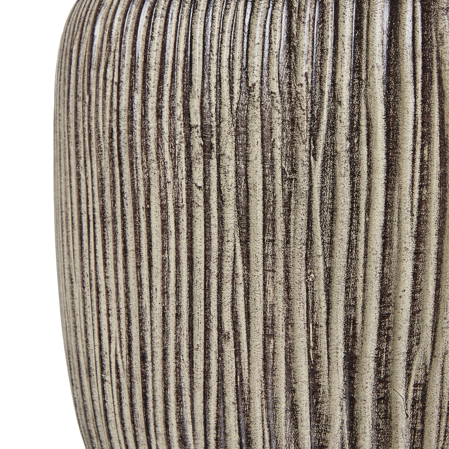 Ochre Carved Textured Table Lamp – Warm Linen Shade & Rustic Finish