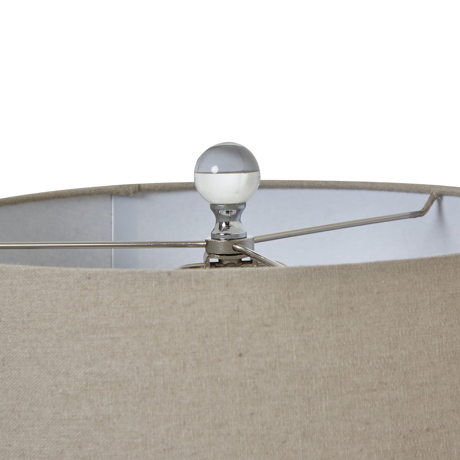 Grey Ombre Glass Table Lamp – Charcoal to Mist Gradient with Warm Glow - 50cm