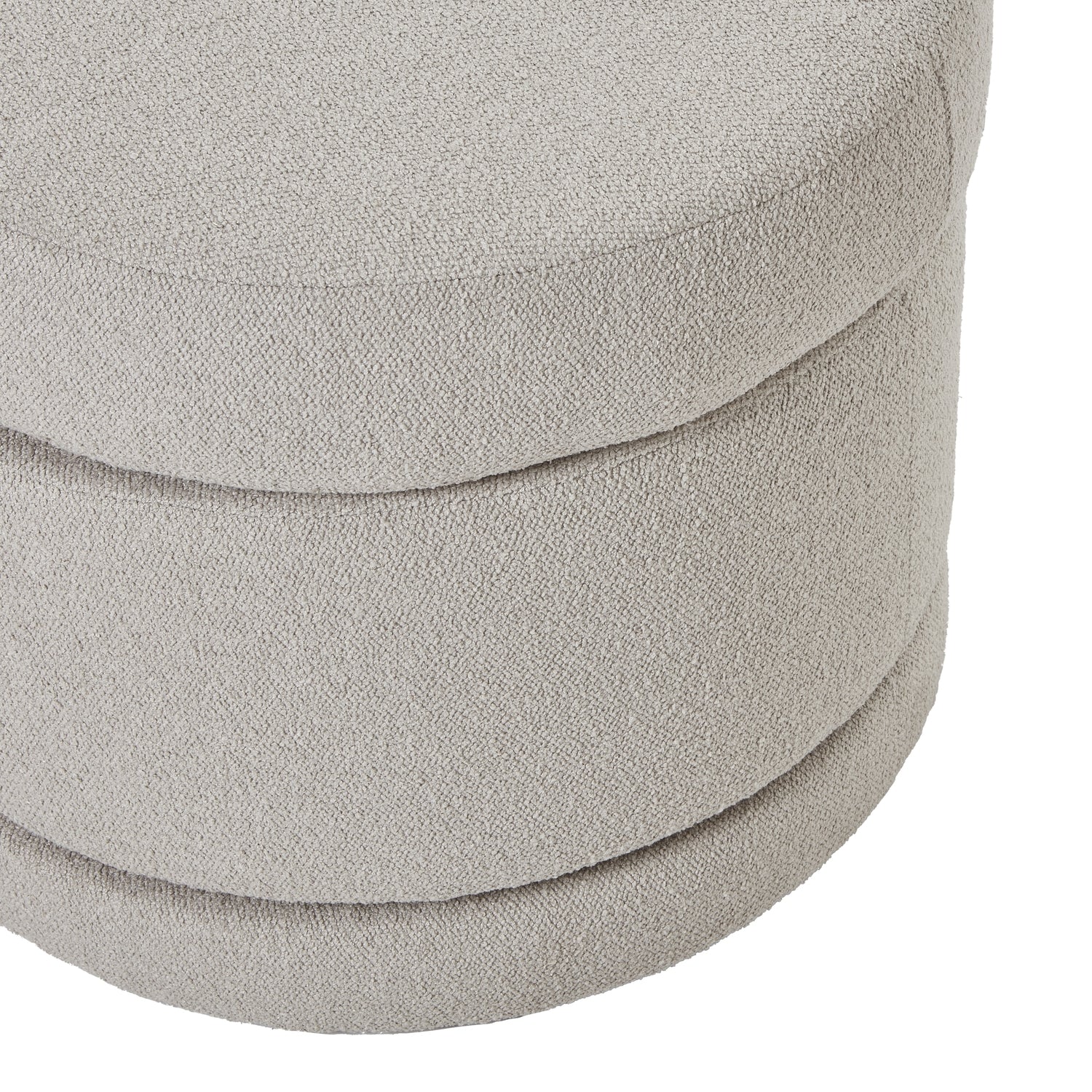 Aspen Swivel Ottoman – Plush Neutral Upholstered Footrest