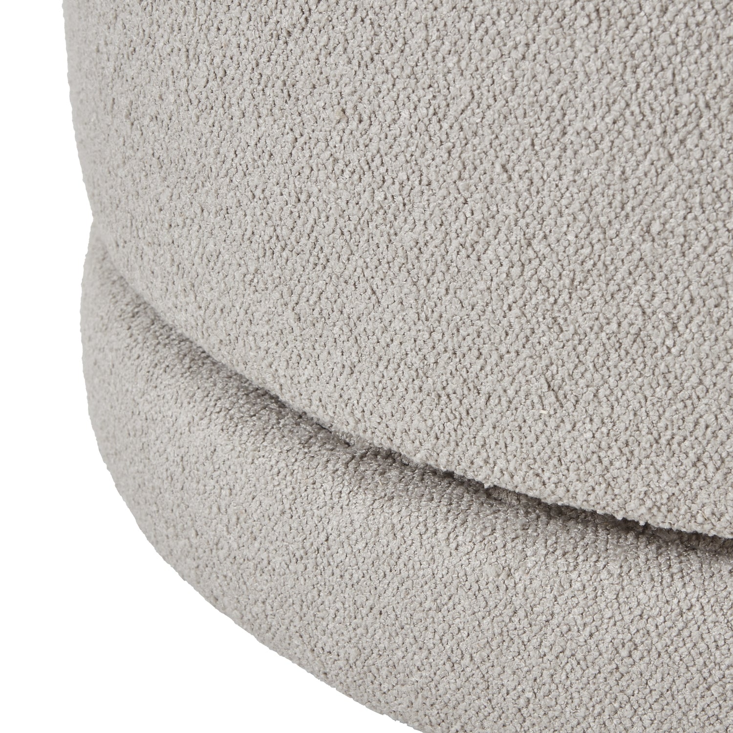 Aspen Swivel Ottoman – Plush Neutral Upholstered Footrest